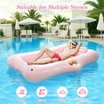 thumbnail image 4 of MoKo Tanning Pool Floats Adult, Water Filled Tanning Bed Inflatable Lounger Pool Raft Toys Blow Up Pool for Backyard Lake Beach, 4 of 8