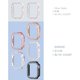 thumbnail image 3 of 45mm Case Compatible with Apple Watch 8 & 7 Case, Bling Cover Diamond Bumper Protective Case Replacement for Apple Watch Series 8 Series 7 45mm (5 Packs, Rose Gold/Pink/Black/Silver/Clear, 3 of 5