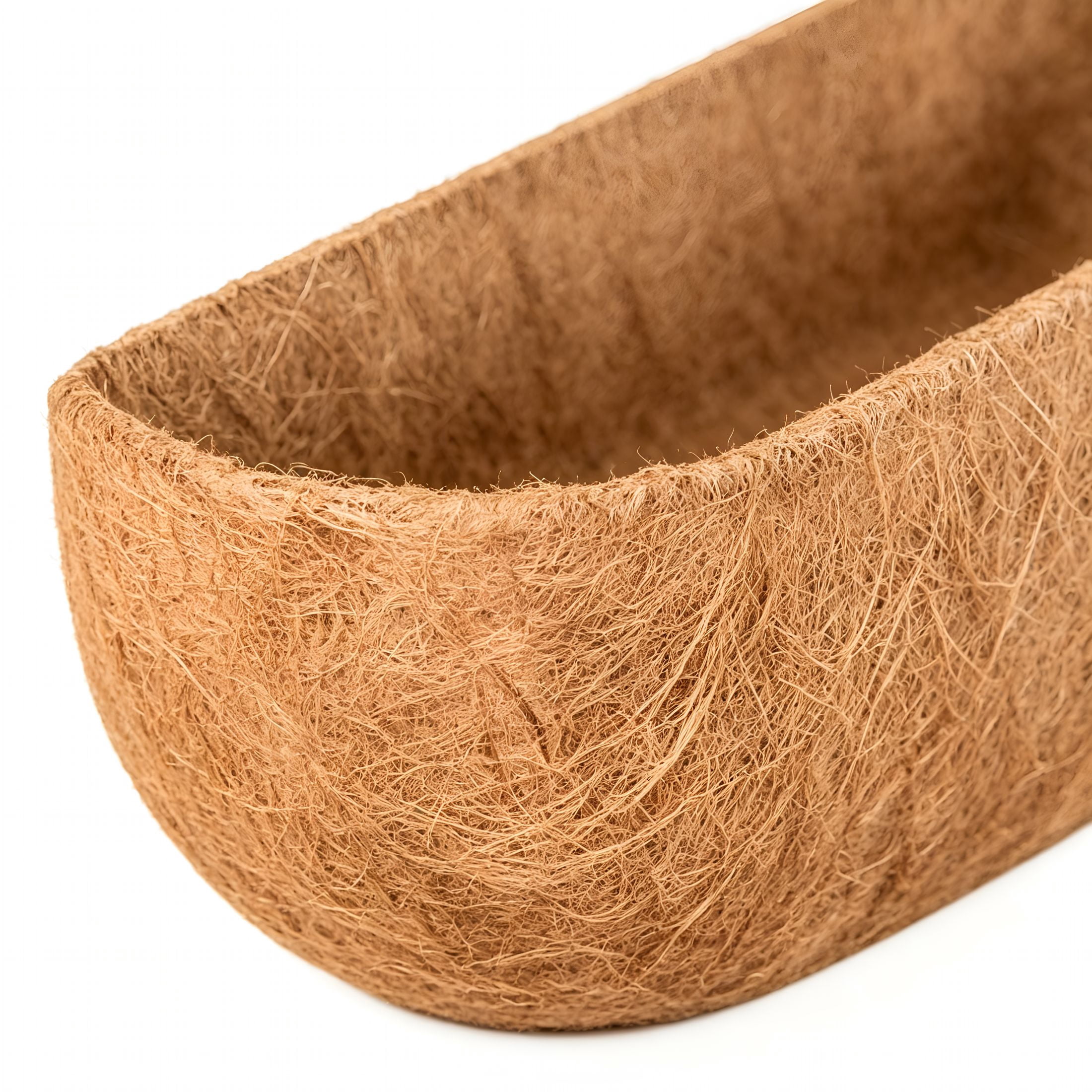 XIBUFE 4 Pack 30 Inch Window Box Liners Coco Liners for Planters Coconut Husk Plant Liners 100% Natural Coconut Liners for Planters Coco Coir Liner for Outdoor Planter