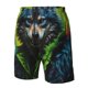 thumbnail image 4 of Fotbe Realistic Style Wolf Warrior Trajes de Baño Estampados para Hombre, Shorts de Verano de Secado Rápido, Ropa de Playa, Bañadores-Small, 4 of 6