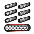 thumbnail image 4 of Rejilla de capó, accesorio negro de rejilla de parachoques delantero para parrilla Jeep para características líderes en su clase Jeep, 4 of 10
