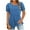 Blue, variant on FAIWAD Going Out Tops for Women Summer Short Sleeve Ruched Tops Puff Sleeves Loose Pullover Blouses