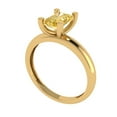 thumbnail image 2 of Clara Pucci 14K Yellow Gold 1ct YellowMoissanite Solitaire Ring for Women, 2 of 8