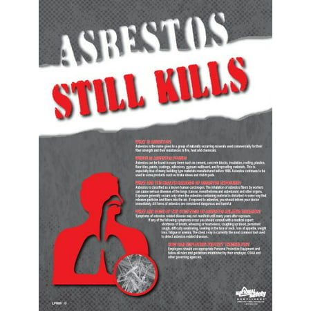 Asbestos Kills Safety Posters (24 by 32 inch)