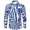 Blue, variant on Men Casual Long Sleeve Plaid Button Down Shirt Breathable Comfortable Daily Wear Spring Summer Autumn Versatile Stylish Regular Fit Gingham Checked Dress Red XL