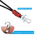 thumbnail image 4 of 8.7" Paracord Braided Lanyard Keychain Survival Wrist Strap with Hook Red 3 Pack, 4 of 6