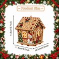 thumbnail image 3 of Christmas 3D Wooden House Diamond Painting Kit, DIY Holiday Village Craft Art Set with Beaded Decoration for Christmas Tree Hanging Ornament, Tabletop Display and Seasonal Home Decor (Tree), 3 of 10