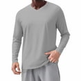 thumbnail image 1 of Dry Fit Long Sleeve Shirt for Men, Solid Color, Lightw8, Breathable, Pullover Top, Polyester Spandex, 1 Pc, 1 of 8