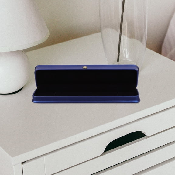 LIFKOME Elegant Dark Blue Jewelry Box for Necklaces, Reusable and Stylish
