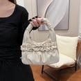 thumbnail image 4 of Bolso Mujer Casual Color Sólido Lazo-Nudo Cuero PU para Fiesta Compras, 4 of 9