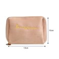 thumbnail image 1 of Bolsas de maquillaje de terciopelo con cremallera Caja de maquillaje de mujer para viajes femeninos (Caqui) Ndcxsfigh Cuidado Belleza, 1 of 7
