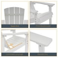 thumbnail image 3 of ACEGOSES 1 Pcs Faux Wood Adirondack Chair Weather Resistant for Patio Garden, Backyard, Porches and Indoors,White, 3 of 5