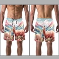 thumbnail image 3 of luoweisi Men's Beach Shorts Quick Dry Swim Trunks with Mesh Lining Alpaca L, 3 of 5