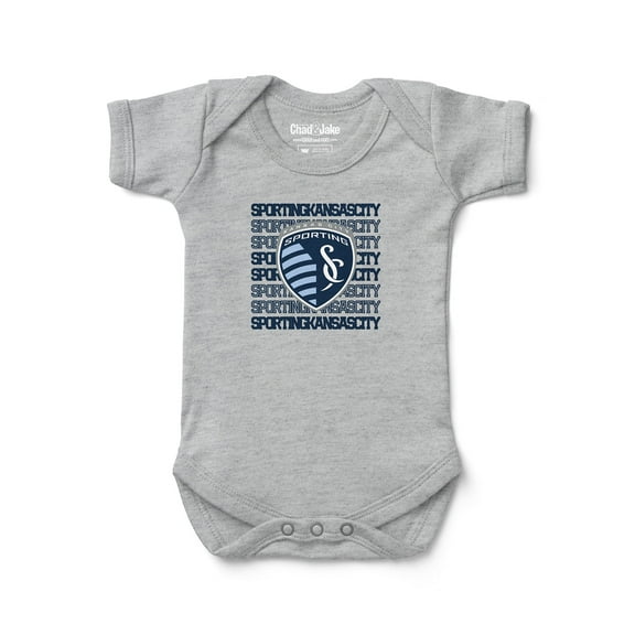 Newborn & Infant Chad & Jake Heather Gray Sporting Kansas City Retro Bodysuit