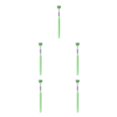 thumbnail image 1 of relayinert Macaron Color Toothbrush Vibrant And Stylish Plastic Three Head Toothbrush For Cleaning 418 Pearl Green Ad 5Set, 1 of 6