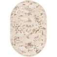 thumbnail image 2 of Rugs.com Finsbury Collection Rug – 5' 3 x 8' Oval Beige Medium Rug Perfect For Living Rooms, Large Dining Rooms, Open Floorplans, 2 of 9
