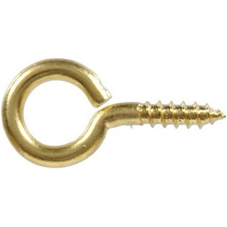 

Hillman 851844 No.10 Screw Eye Solid Brass