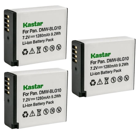Kastar 3-Pack DMW-BLG10 Battery Replacement for Panasonic Lumix DMC-ZS80  Lumix DMC-ZS100  Lumix DMC-ZS110  Lumix DMC-ZS200  Lumix DMC-TX1  Lumix DMC-TZ100  Lumix DMC-TZ101  Lumix DMC-TZ80 Camera