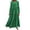 Green, variant on Fesfesfes Women Dress Solid Color Loose Long Sleeve Long Dress Round Neck Asymmetric Swing Layered Beach Long Dress Clearance Under $10