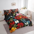 thumbnail image 3 of Homewish Chic Flowers 7-Piece Bedding Comforter Set For Boys Girls,Retro Vintage King Bedding Sets,Spring Garden Ultra Soft Bed Sheets,Luxury Bedroom Decor,Reversible, 3 of 8