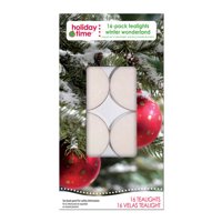 Holiday Time 16-Pack Tealights, Winter Wonderland