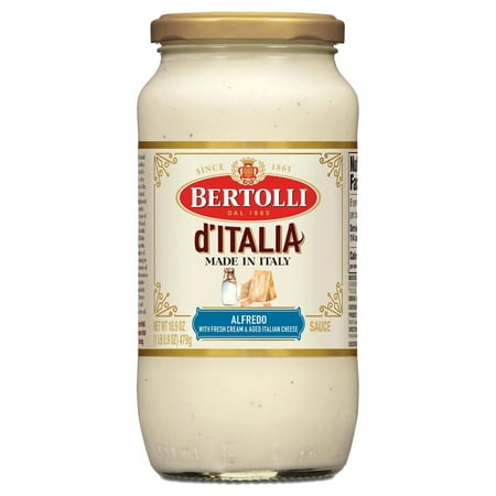 Bertolli d'Italia Classic Alfredo Sauce, Italian Pasta Sauce, 16.9 oz
