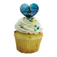 thumbnail image 5 of Aquaman Movie My Other Ride is a Shark Heart Love Cupcake Picks Toppers Decoration Set of 6, 5 of 7