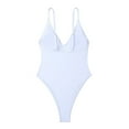 thumbnail image 5 of Cathalem Simple One Piece Swimsuit Women One Piece Swimsuit Women,Bathing Suit for Women,One Piece Swimsuit Women Tummy Control,Womens One Piece Swimsuits(White,M), 5 of 5