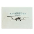 thumbnail image 1 of Adventure Cutting Board, Let the Adventure Begin Inscription and Biplane Tropical Summer Vacation, Decorative Tempered Glass Cutting and Serving Board, Large Size, Cream Turquoise Tan, by Ambesonne, 1 of 1