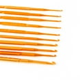 thumbnail image 4 of SIEYIO 10Pcs Golden Aluminum Double End Crochet Hook Knitting Needle Set Weave Craft, 4 of 8