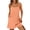 Orange, variant on Women's Athletic Dress with Built in Shorts Spaghetti Strap Mini Romper Dress with Pockets, Summer Tennis Workout Dress
