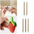thumbnail image 2 of 5PCS Double-End Tracing Tool Set Wood+Steel for Clay Pottery Sculpting DIY Craft Comfortable Grip, 2 of 8