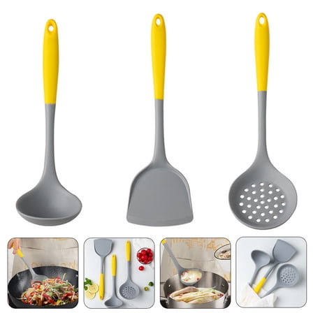CTIRCHIU Silicone Ladle Set Multifunction Cooking Tools Assorted Color 1 Set