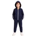 thumbnail image 3 of LittleSpring Big Boys Tracksuits Zipper 2-Piece Athletic Hoodies and Joggers Pants Set Size 10-12 Navy Blue, 3 of 6