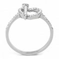 thumbnail image 2 of High polished (no plating) Stainless Steel Ring with AAA Grade CZ in Clear for Women Style DA052, 2 of 3