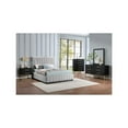 thumbnail image 6 of Meridian Furniture Lucia Grey Linen Textured Fabric Full Bed, 6 of 12