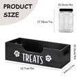 thumbnail image 4 of Caja de bocadillos para mascotas de madera con tarro de madera con soporte de alimentos de plástico, 4 of 8