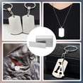 thumbnail image 6 of 30Pcs Rectangle Stamping Blanks 1.9x0.7 Inch Stainless Steel Metal Business Card 304 Engraving Blank Tags Laser Engraving Stainless Cards for Laser Engraving Metal Stamping 1mm Thick, 6 of 9
