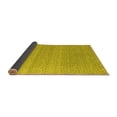 thumbnail image 2 of Ahgly Company Indoor Round Abstract Yellow Modern Area Rugs, 4' Round, 2 of 4