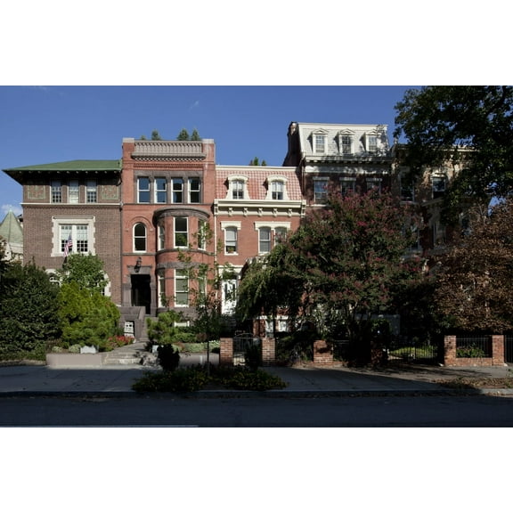 Print: Row Houses, 16th Near Q St., NW, Washington, D.C., 2010