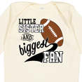 thumbnail image 4 of Inktastic Little Sister and Biggest Fan Football Player Girls Long Sleeve Baby Bodysuit, 4 of 5