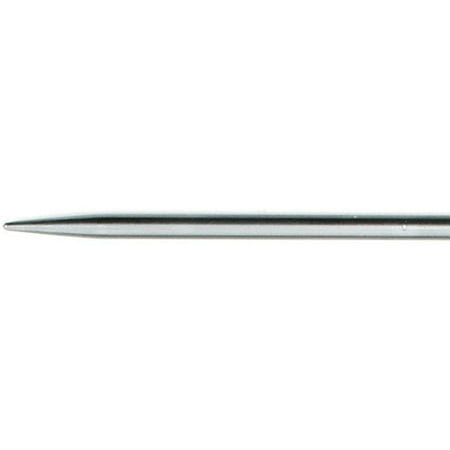 Silvalume Double Point Knitting Needles, 7", 4-Pack, Size 5, Steel Grey