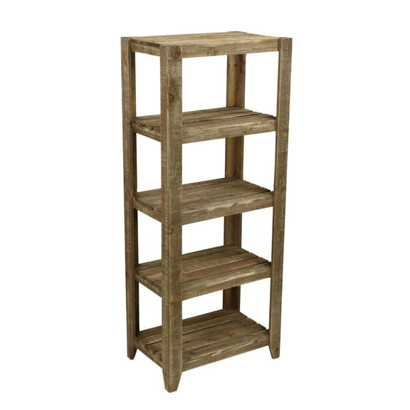 Cheungs Outdoor Decor 5 Tier Wooden Plant Shelf