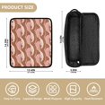 thumbnail image 4 of Hair Tools Storage with Heat Resistant Mat- Brown Waves Printed Curling Iron Travel Bag/Flat Iron Case for Women, 4 of 8