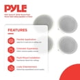 thumbnail image 2 of PYLE PDIC81RD 8" 1000W Round Wall And Ceiling Home Speakers 2 PAIR, 2 of 11