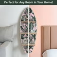 thumbnail image 4 of American Art Decor Tropical Palms Leaves Surfboard Wall Shelf | Pink & Green Coastal Wall Art for Beach-Themed Rooms | Surfboard Shelf for Bedroom, Bathroom, Office, Living Room, or Meditation Space, 4 of 9