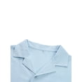 thumbnail image 3 of Sunloudy Conjunto de traje de 2 piezas para hombre, camisa de manga corta con cuello vuelto de color sólido + pantalones cortos para el verano Sunloudy  S/M/L/XL/XXL, 3 of 10