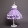 thumbnail image 1 of Vestido infantil para niñas Vestido de noche de cumpleaños Vestido de princesa para niñas Vestido de actuación de presentadora de baile de piano, 1 of 6
