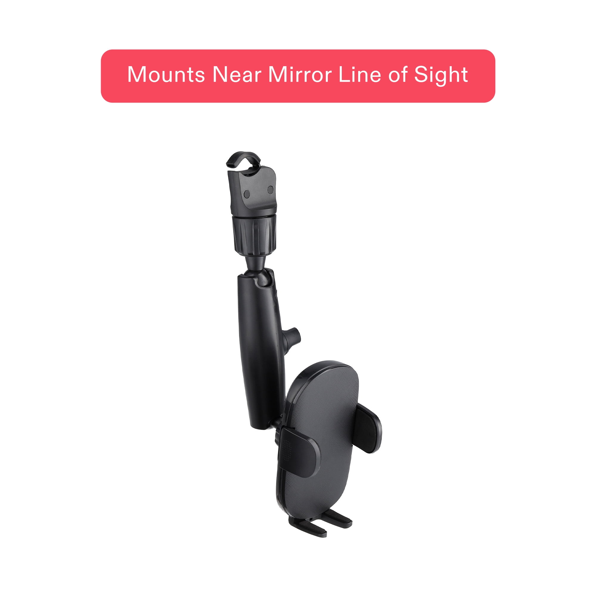 onn Car Rearview Mirror Universal Phone Mount