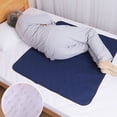 thumbnail image 2 of YOPTOP 1 Pce Grande Grande Taille Tapis d'Allaitement Lavable - sous-Tapis Réutilisables pour Soins de l'Incontinence - Protège-Tapis Antidérapant Imperméable avec Conception de Nettoyage Facile pour Personnes Âgées et Adultes, Bleu Marine, 2 of 6